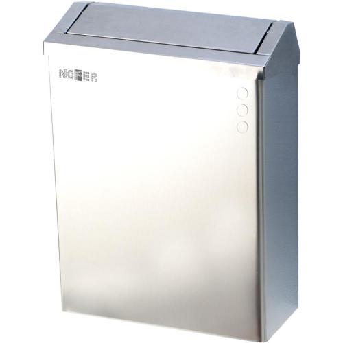 Контейнер для мусора настенный 23 литра с крышкой Nofer 14078.В глянцевый