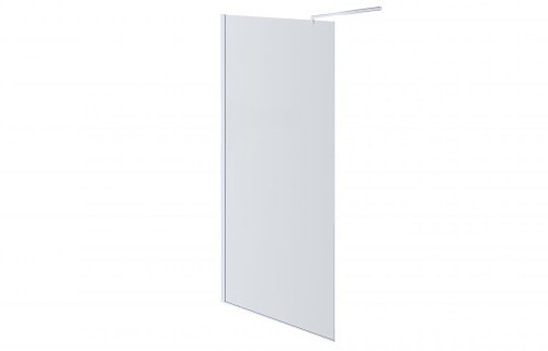 AQ WIW 07020CH Душевая перегородка Walk in с держателем 700x2000 профиль хром, стекло прозрачное