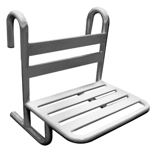 Съемное сиденье для душа или ванной из нержавеющей стали матовое Nofer 15042.MOV.S