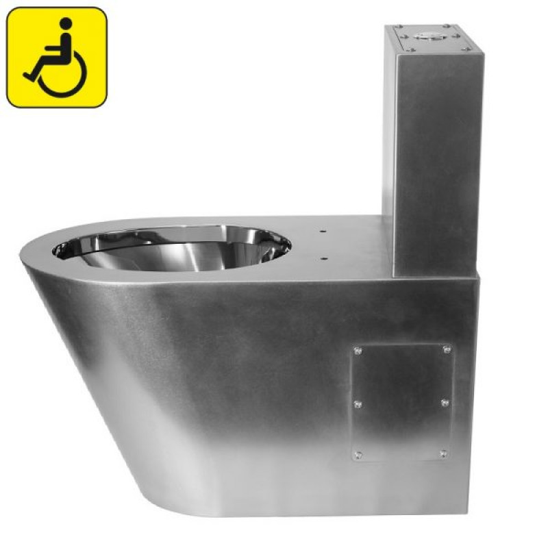 Унитаз напольный с баком антивандальный для ЛсОВ Тругор