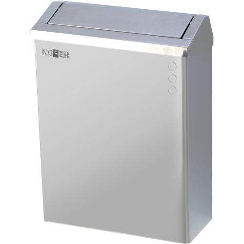 Контейнер для мусора настенный из нержавеющей стали матовый 23 л Nofer 14078.S