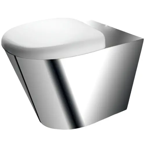 Унитаз подвесной из нержавеющей стали Moeff MF-211