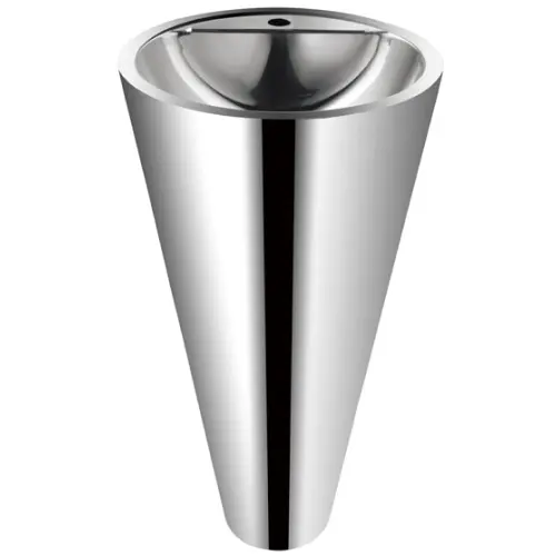 Раковина конусная напольная из нержавеющей стали Moeff MF-153