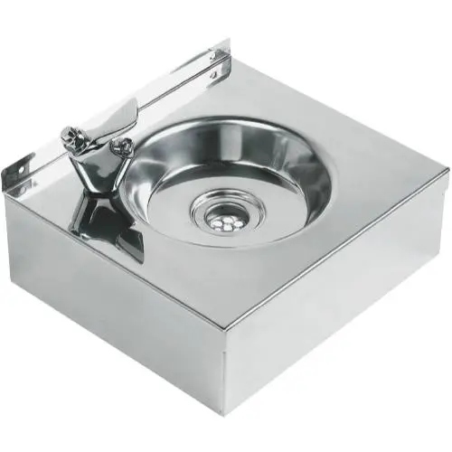 Раковина настенная антивандальная с фонтанчиком питьевым NOFER 10023.B