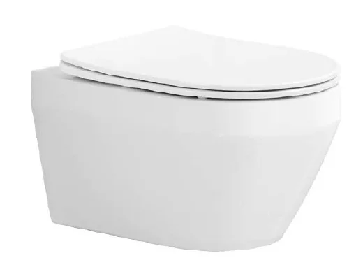 Унитаз подвесной безободковый Aquatek ЛЕЯ AQ1199Т-00, смыв Торнадо, 490*360*320 мм