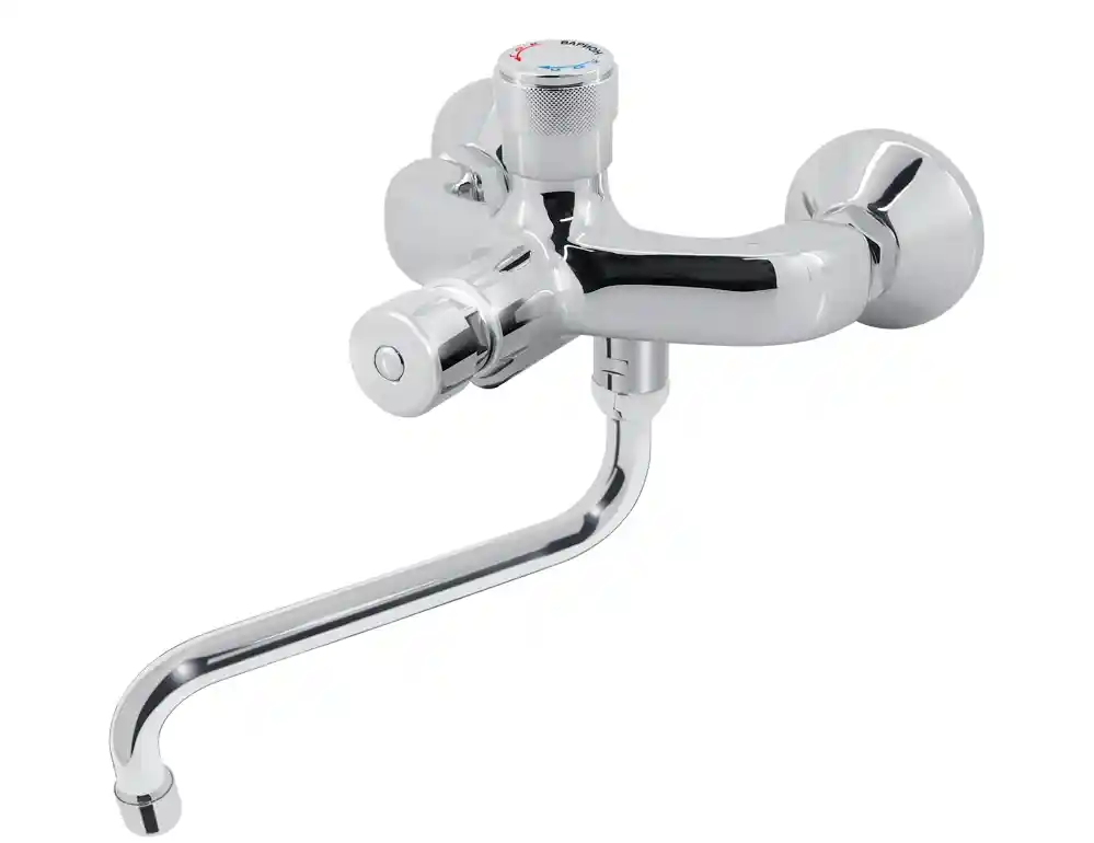 Смеситель порционно-нажимной для раковины настенный регулируемый Варион 9501900