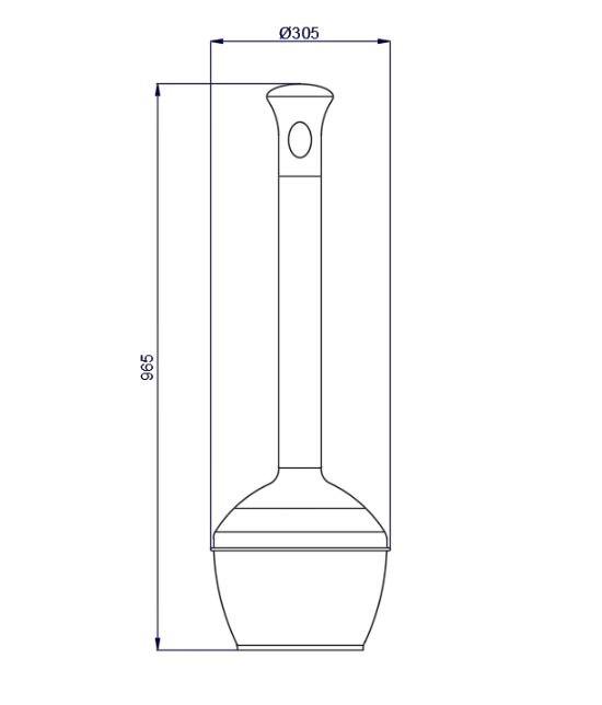 Пепельница уличная с решеткой для тушения сигарет и внутренним ведром чёрная Nofer EJ00268503