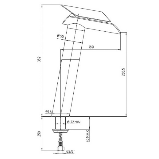 Смеситель для кухни PAINI Morgana 73PW579VRKM, никель, излив стекло, никель PVD (PW) Смеситель для кухни PAINI Morgana 73PW579VRKM, никель, излив стекло, никель PVD (PW)