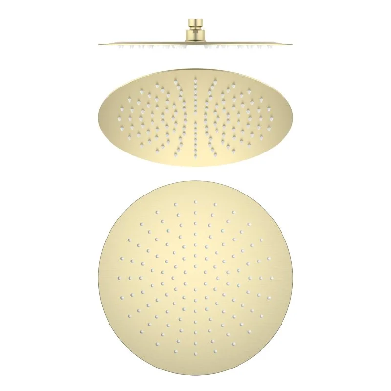 AQ2075BG круглый верхний душ  300*2 мм, шлиф. золото