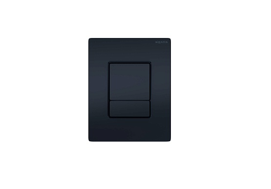 Панель смыва для инсталляции AQUATEK INSP-0000002 Pneumo N, черная матовая