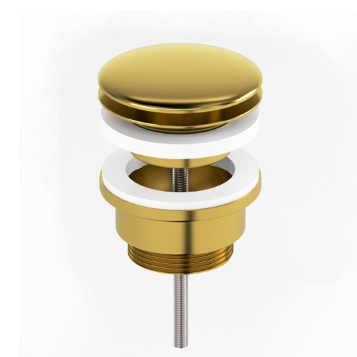 Донный клапан PAINI 53PJ945ETSR клик-клак, универсальный, брашированное золото PVD (PJ)