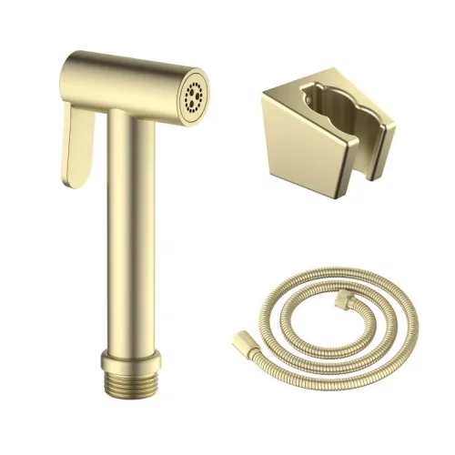 AQ2054BG гигиенический ручной душ со шлангом 120 см и держателем, шлиф. золото