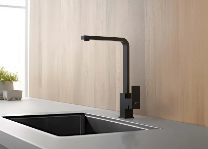 Смеситель для кухни AQUATEK, матовый черный AQ1680MB ЛИБРА