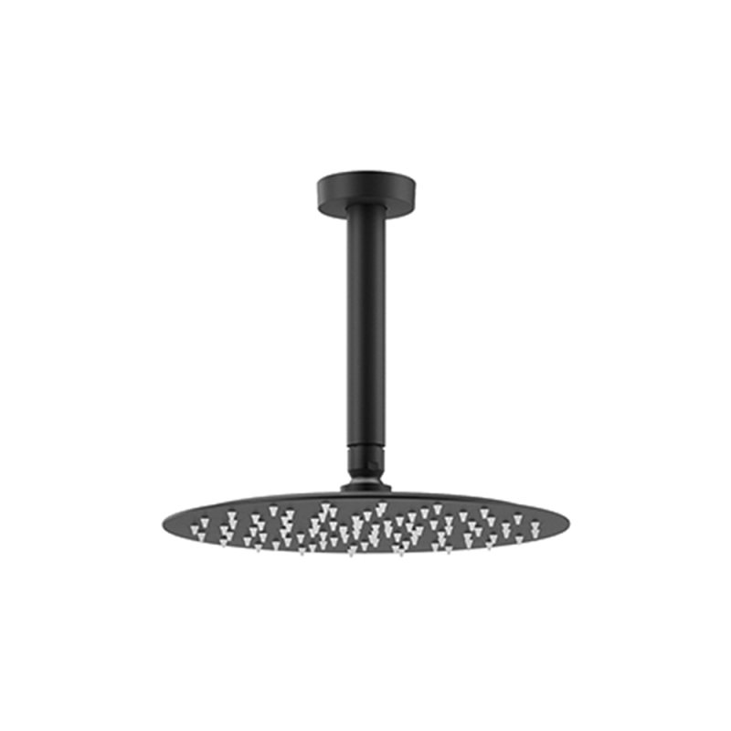 Тропический душ потолочный круглый нерж. сталь BV02RM250NM чёрный