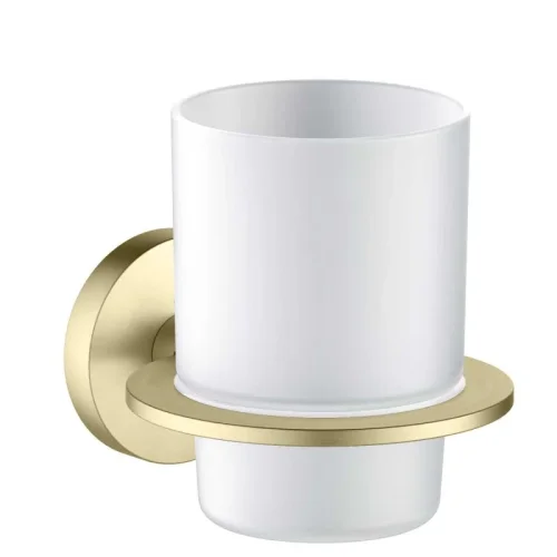 AQ4204BG ОБЕРОН стакан с держателем, шлиф. золото