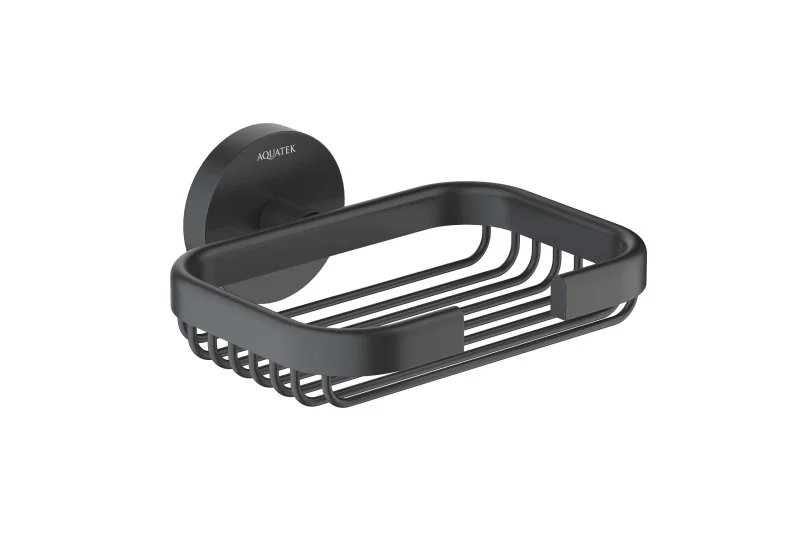 Мыльница решетка AQUATEK, матовый черный AQ4633MB БЕТТА