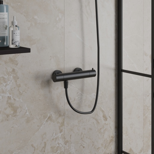 Смеситель для душа PAINI COX 78PZ511TH без аксессуара, с термостатом, черный брашированный PVD (PZ) Смеситель для душа PAINI COX 78PZ511TH без аксессуара, с термостатом, черный брашированный PVD (PZ)