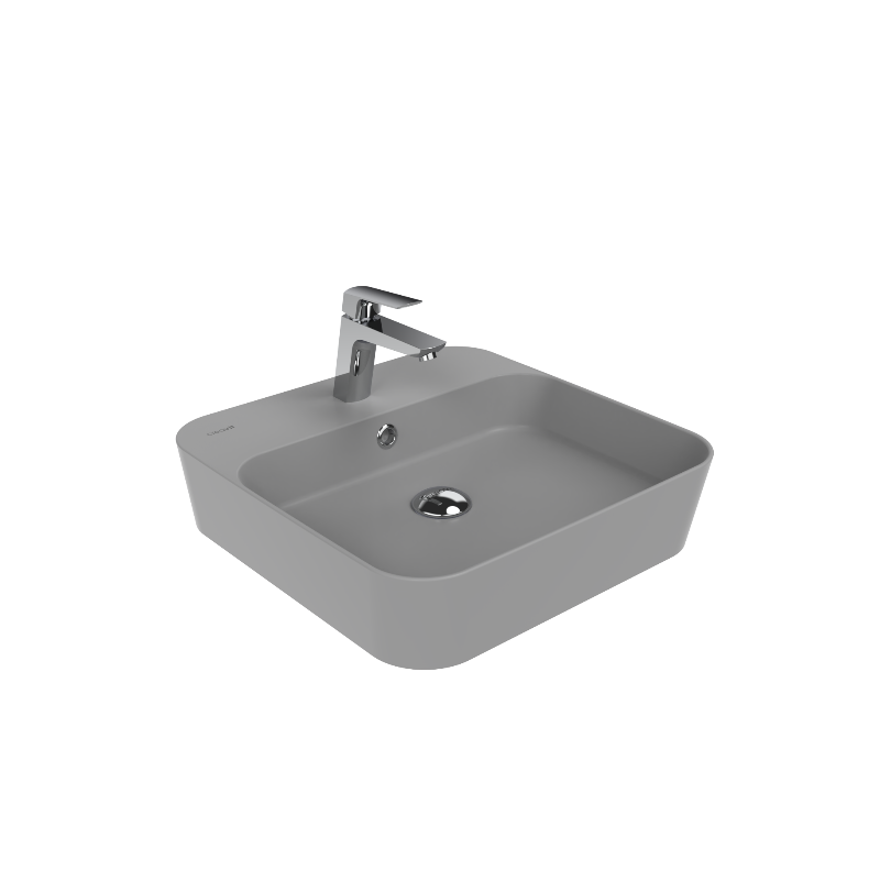 CREAVIT Раковина мебельная (45 см) ХОЛОДНЫЙ СЕРЫЙ МАТОВЫЙ LP046-00CG00E-0000