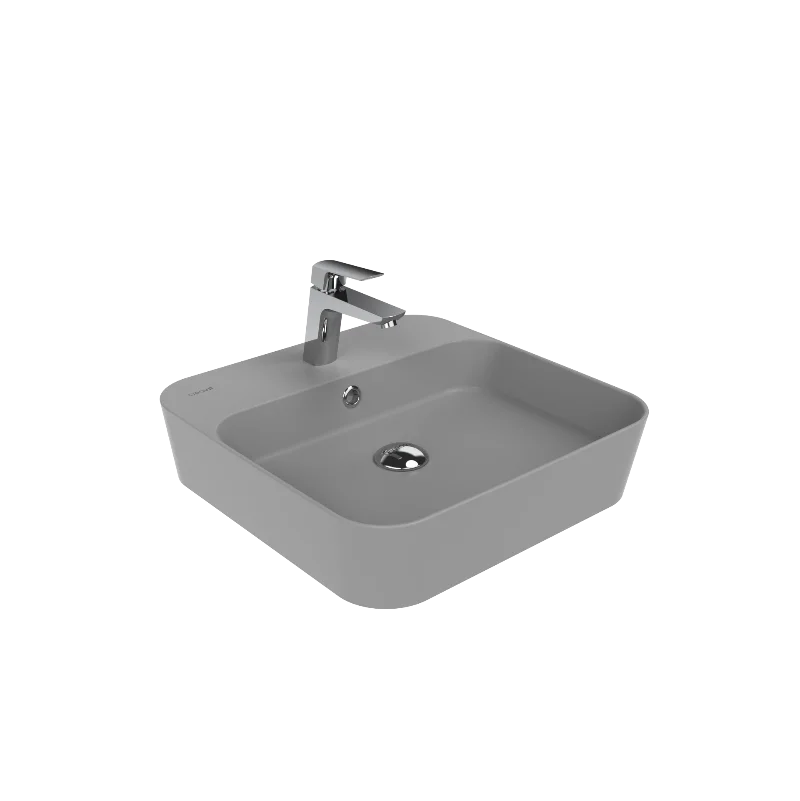 CREAVIT Раковина мебельная (45 см) ХОЛОДНЫЙ СЕРЫЙ МАТОВЫЙ LP046-00CG00E-0000