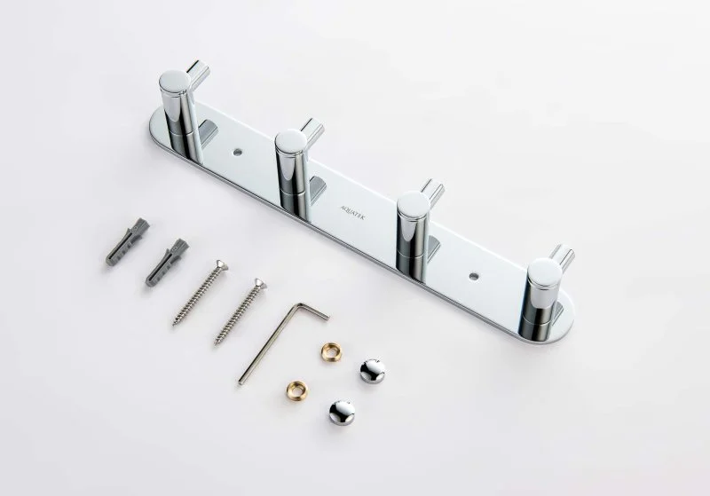 Планка с 4 крючками AQUATEK AQ4123CR ЕВРОПА