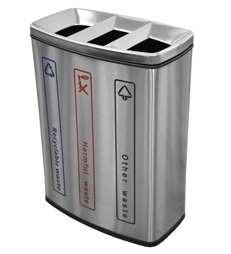 Контейнер для раздельного сбора мусора прямоугольный 90 литров Nofer 14100.S