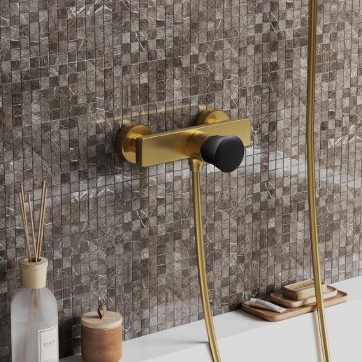 Смеситель для душа PAINI Domus 18PJ511PZ, брашированное золото PVD (PJ) Смеситель для душа PAINI Domus 18PJ511PZ, брашированное золото PVD (PJ)