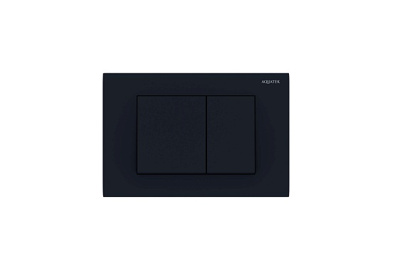 Панель смыва для инсталляции черный матовый AQUATEK PNS-0000005 Pneumo S