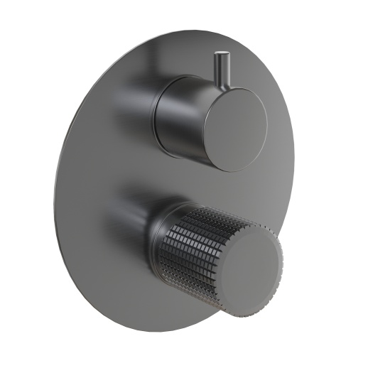 Смеситель для ванны PAINI Cox Grip 7GPZ6911 встраиваемый, черный брашированный PVD (PZ)