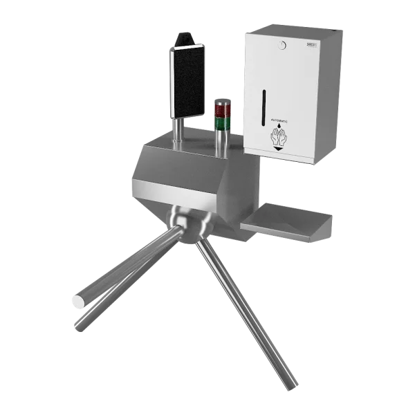 Турникет с термо-визуальной камерой и дозатором дезинфекции SLKT 04, SLZN 59E