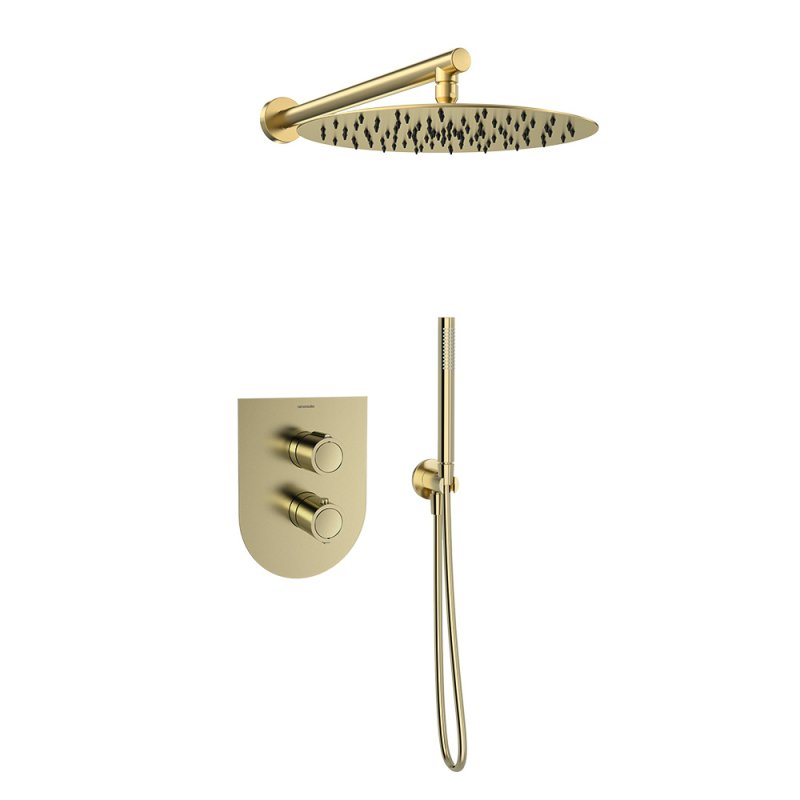 Встраиваемый термостатический смеситель для душа с тропическим и ручным душем URBAN CHIC K2187012OC