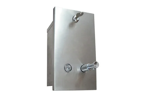 Диспенсер для мыла встраиваемый из нержавеющей стали вертикальный Nofer 03201.S