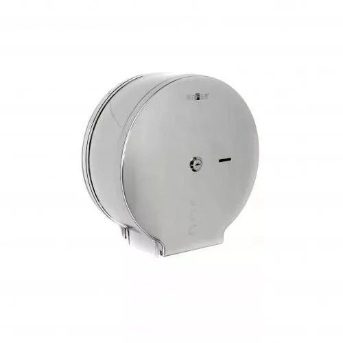 Диспенсер для туалетной бумаги круглый из нержавеющей стали матовый Nofer 05006.S