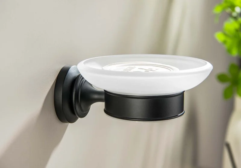 Мыльница AQUATEK, матовый черный AQ4503MB КЛАССИК