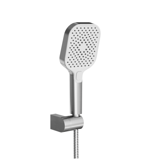 Комплект аксессуаров, лейка, шланг, держатель, сталь PVD (PA) - URBATEC EV163GRPA