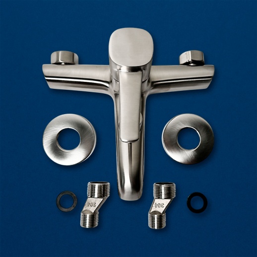 Смеситель для ванны Urbatec Evolution без аксессура, сталь PVD (PA) - EV22803PA Смеситель для ванны Urbatec Evolution без аксессура, сталь PVD (PA) - EV22803PA