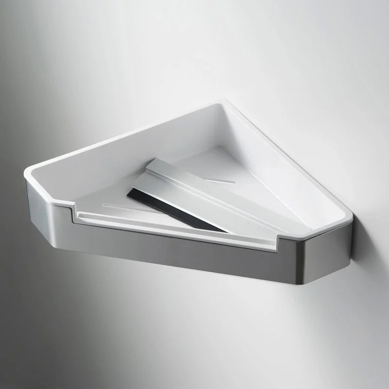 AQ4976CR угловая полка для душа со стеклоочистителем