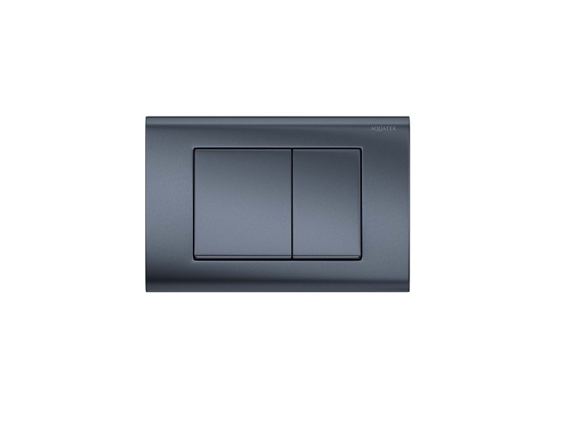 KDI-0000033 (001С-1) Панель смыва Оружейная сталь матовая (клавиши квадрат)