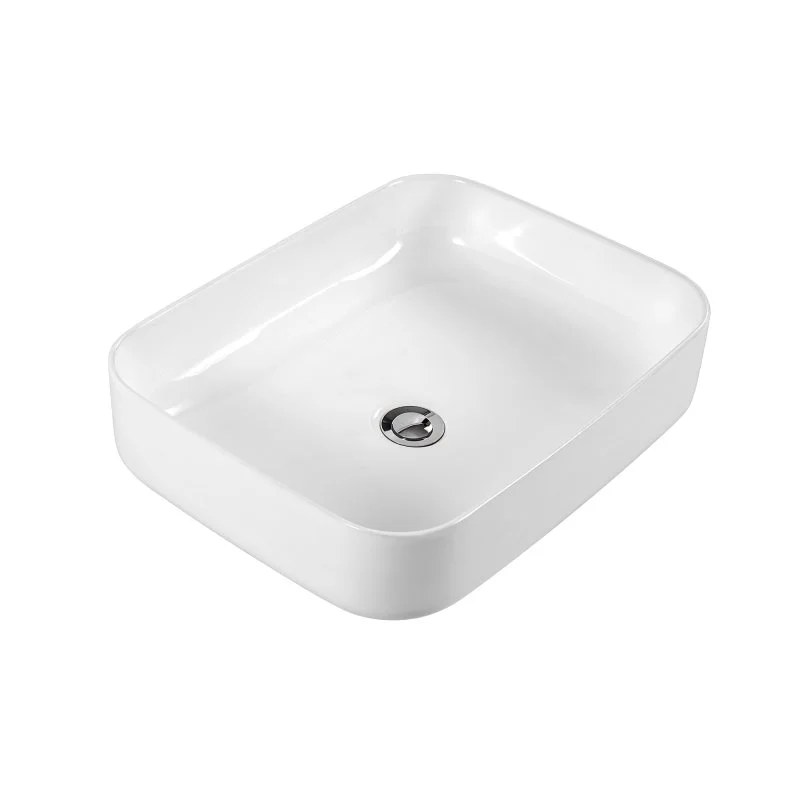 Раковина накладная для установки на столешницу AQUATEK ВЕГА AQ5515-MW 500*390*130, матовый белый