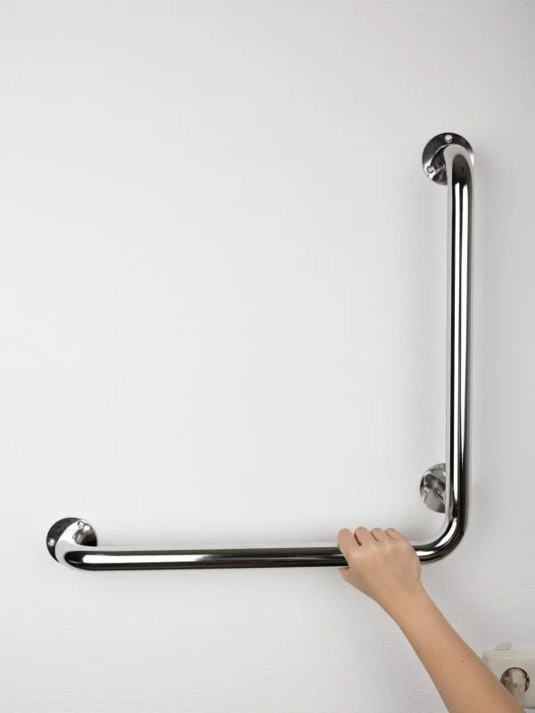 Поручень настенный Г-образный. 600*600 мм, R, POR-0000007