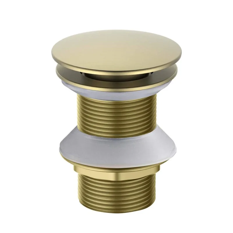 AQ6003BG сливной набор для раковины Push-open без перелива, шлиф. золото