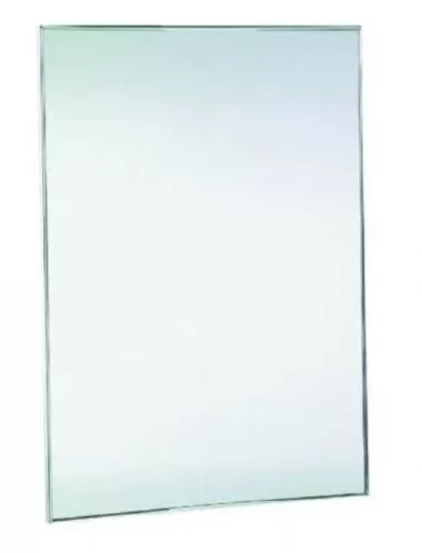 зеркало антивандальное 600х450 с рамкой из нержавеющей стали глянцевой Nofer 08050.B