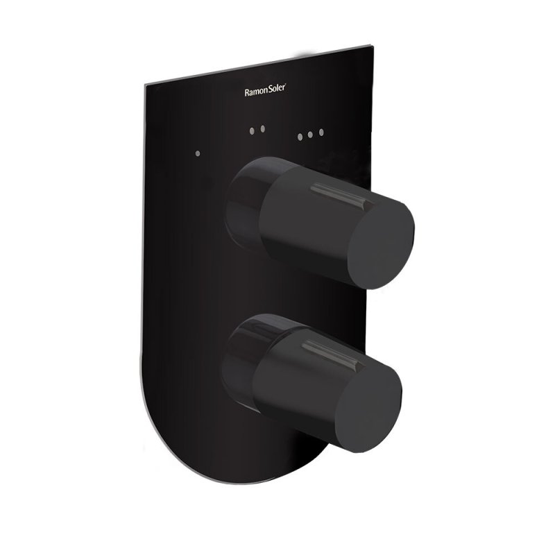 Встраиваемый смеситель для душа TZAR 341503SNM Черный на 3 выхода