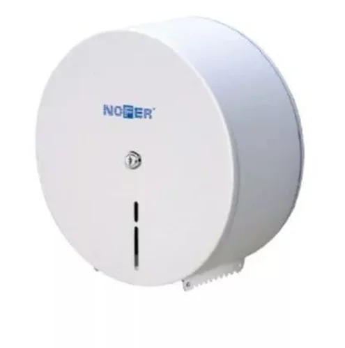 Диспенсер для туалетной бумаги круглый из  стали белый XL  295*285*112 Nofer 05001.XL.W