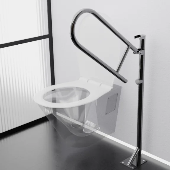 Поручень для унитаза откидной на стойке тип 1 L 850 D32 Тругор