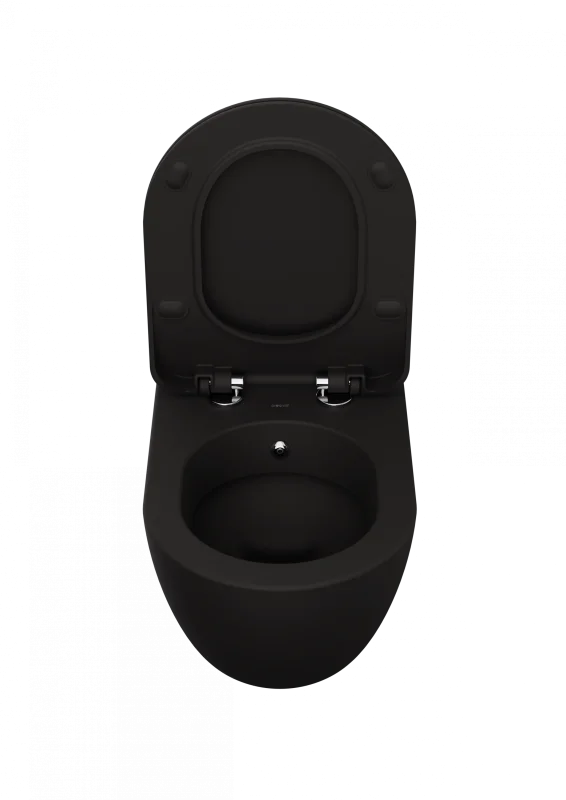 CREAVIT FREE Унитаз подвесной с биде ЧЕРНЫЙ МАТОВЫЙ FE320-00SM00E-0000