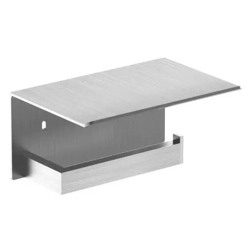 Держатель для туалетной бумаги с полочкой для мобильного телефона Corinto матовый Nofer 16878.S