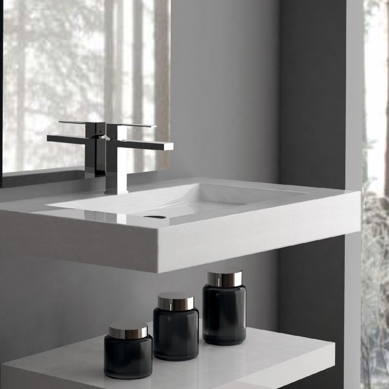 Смеситель высокий для раковины чаши однорычажный KUATRO NK 4902 (L)