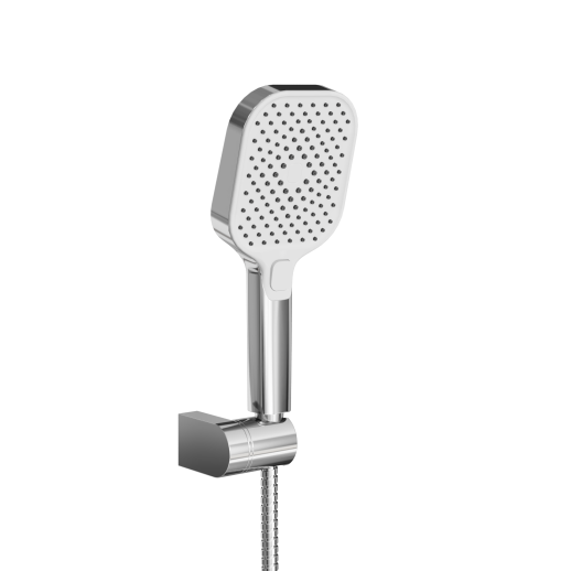 Комплект аксессуаров, лейка, шланг, держатель, хром (CR) - URBATEC EV163GRCR