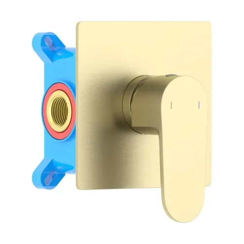 AQ1266BG ОБЕРОН смеситель для душа (внешняя и скрытая часть), шлиф. золото