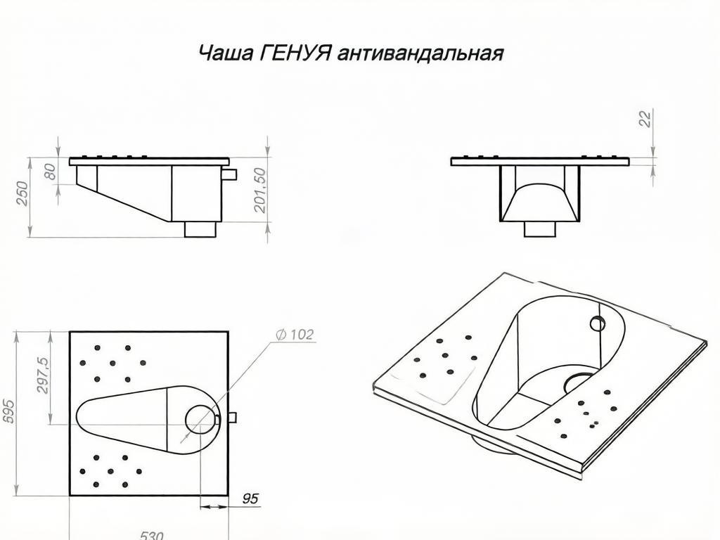 Чаша ГЕНУЯ антивандальная Тругор